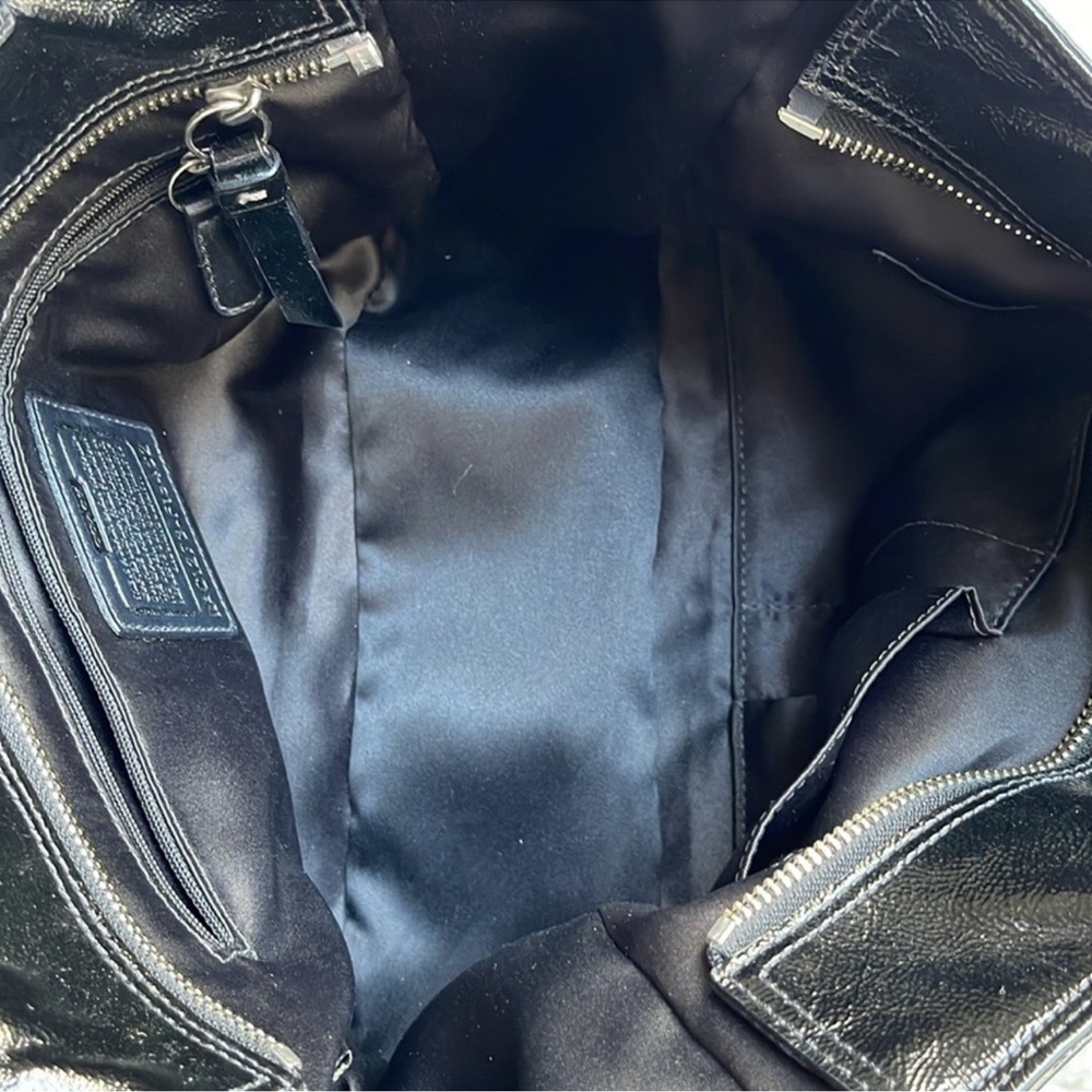 Coach Black patent  Leather Tote Bag - Picture 9 of 11